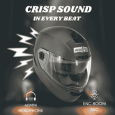 N2 Air Dashing Battle Green Smart Bluetooth Flip-up Double Visor Helmet